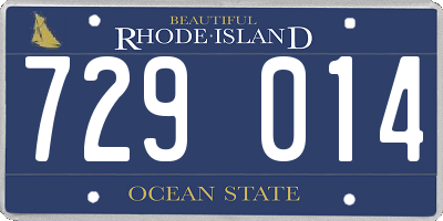 RI license plate 729014