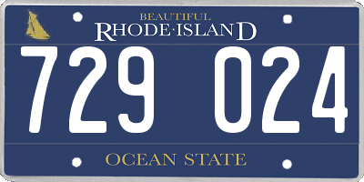 RI license plate 729024