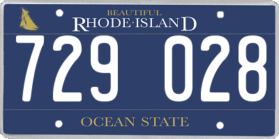 RI license plate 729028