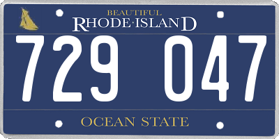 RI license plate 729047