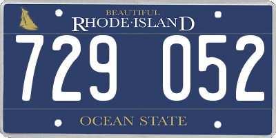 RI license plate 729052