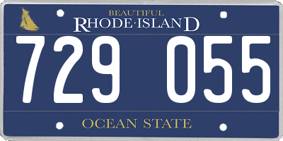 RI license plate 729055