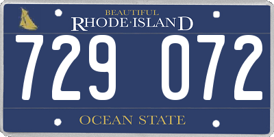 RI license plate 729072