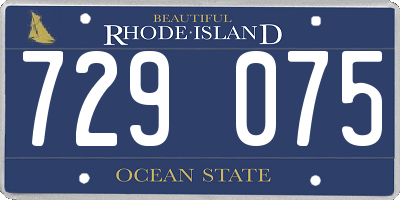 RI license plate 729075