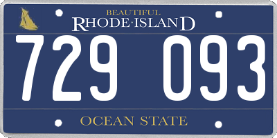 RI license plate 729093