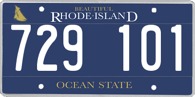 RI license plate 729101