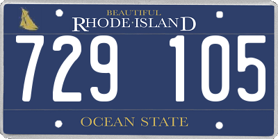 RI license plate 729105