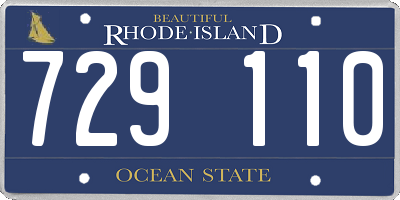 RI license plate 729110