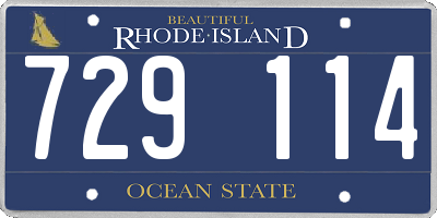 RI license plate 729114
