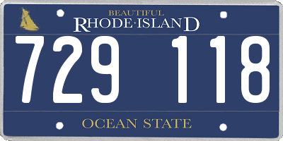 RI license plate 729118