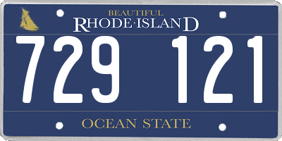 RI license plate 729121