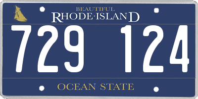 RI license plate 729124