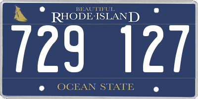 RI license plate 729127