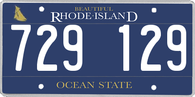 RI license plate 729129