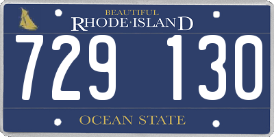 RI license plate 729130