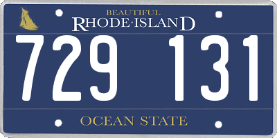 RI license plate 729131