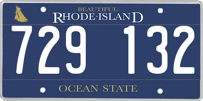 RI license plate 729132