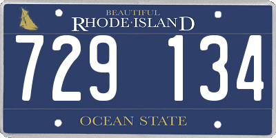 RI license plate 729134