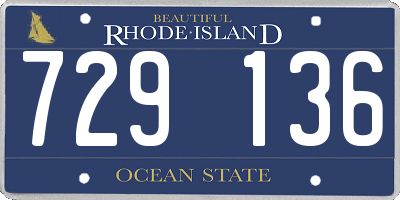 RI license plate 729136