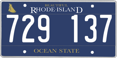 RI license plate 729137