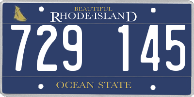 RI license plate 729145