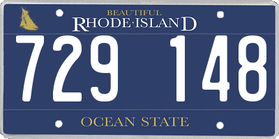 RI license plate 729148