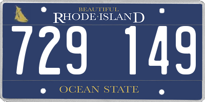 RI license plate 729149