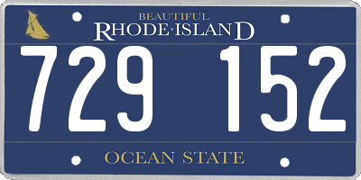RI license plate 729152