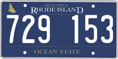 RI license plate 729153