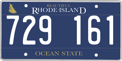 RI license plate 729161