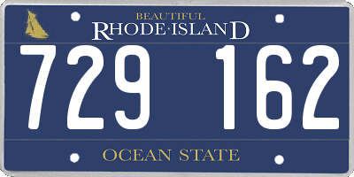 RI license plate 729162