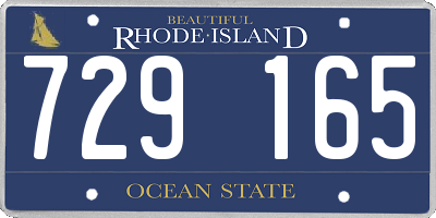 RI license plate 729165