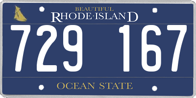 RI license plate 729167