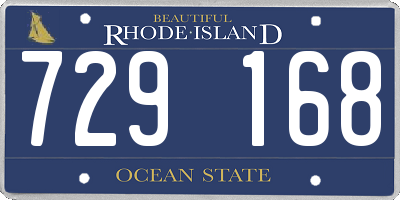 RI license plate 729168