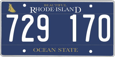 RI license plate 729170
