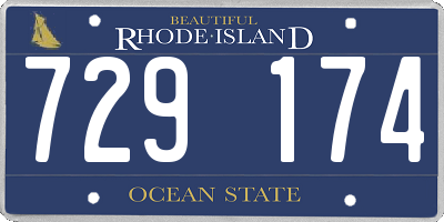 RI license plate 729174