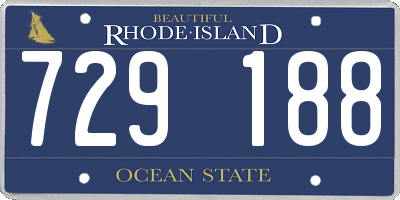 RI license plate 729188
