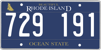 RI license plate 729191