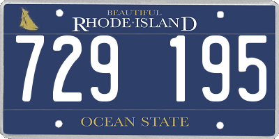 RI license plate 729195