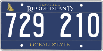 RI license plate 729210
