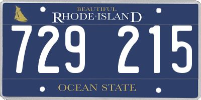 RI license plate 729215