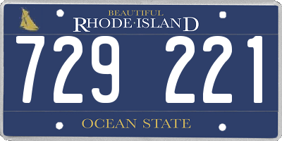 RI license plate 729221