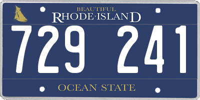 RI license plate 729241