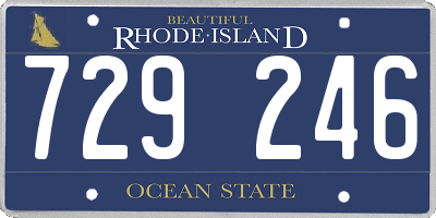 RI license plate 729246