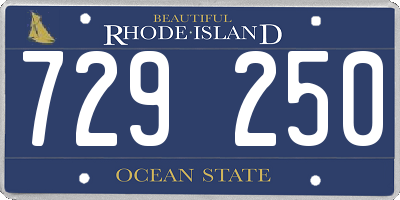 RI license plate 729250
