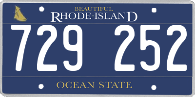 RI license plate 729252