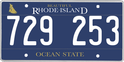 RI license plate 729253