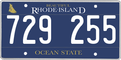 RI license plate 729255