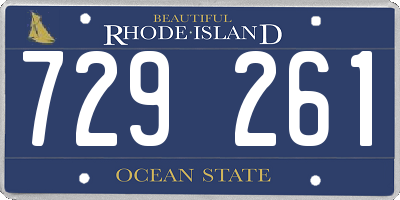 RI license plate 729261
