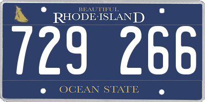 RI license plate 729266